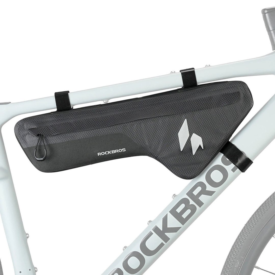 Torba rowerowa pod ramę wodoodporna 1.9 l - czarna