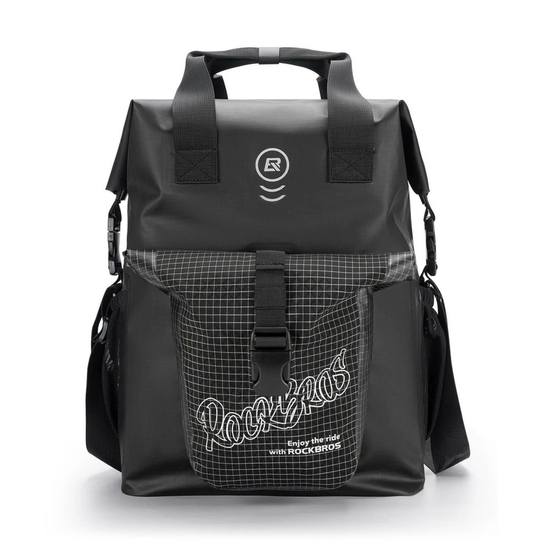 Torba rowerowa na kierownicę do roweru składanego Brompton 18 l - czarna