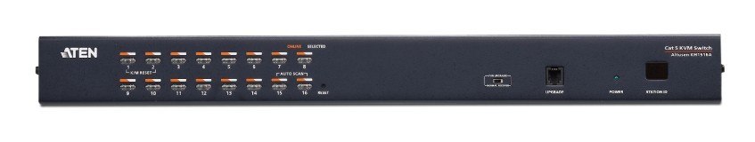 Aten Przełącznik 16-port Cat5 KVM PS/2+USB KH-1516A KH1516A-AX-G