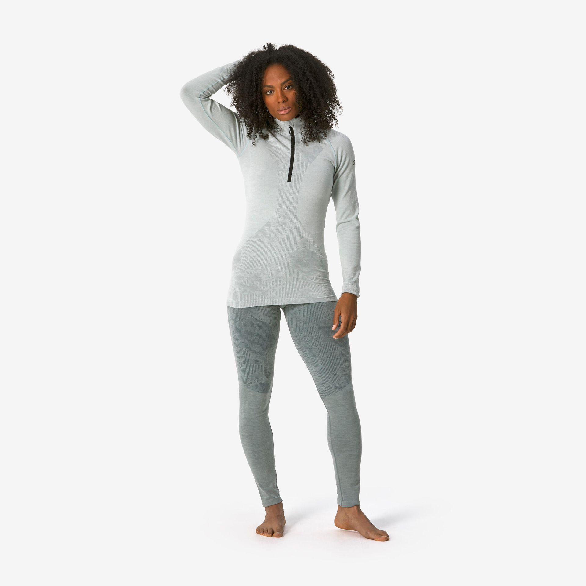 Koszulka termoaktywna narciarska damska Quechua BL 900 wool seamless