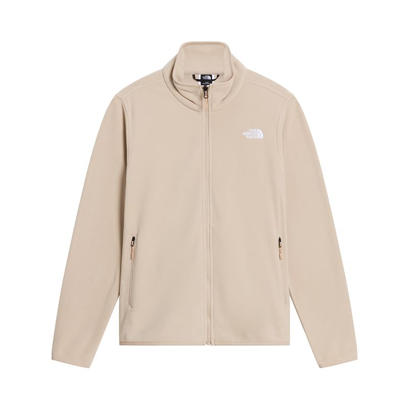 Bluza damska The North Face 100 Glacier Full-Zip Fleece 0A8D2FN7J1 - beżowe