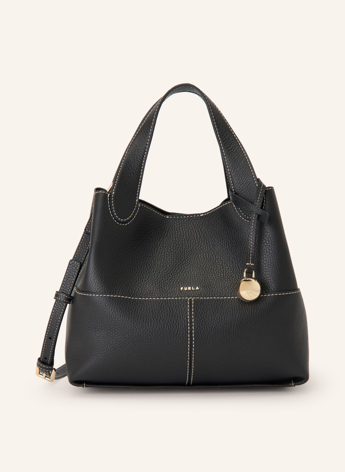 Furla Torebka Typu „Worek” Primrose Medium Z Torebką Typu Pouch schwarz