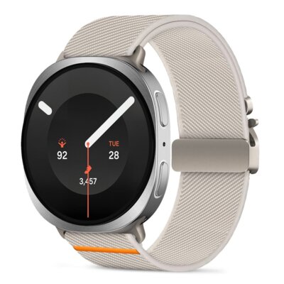 Pasek TECH-PROTECT Nylon Clasp do Samsung Galaxy Watch 8/9/Classic do koperty 40/44/46 mm Jasnobeżowy