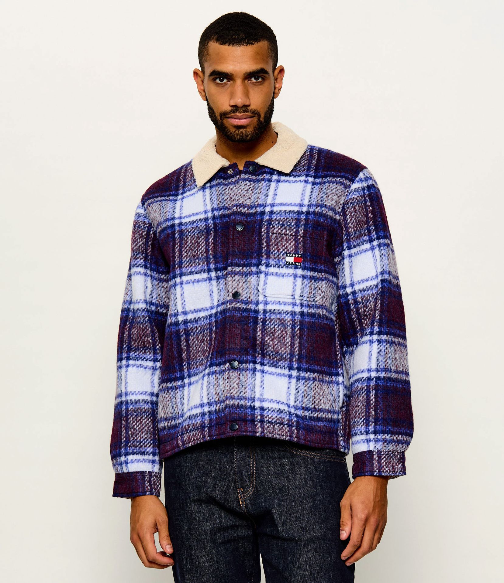 Tommy Jeans Ocieplana kurtka Oversize fit shearling