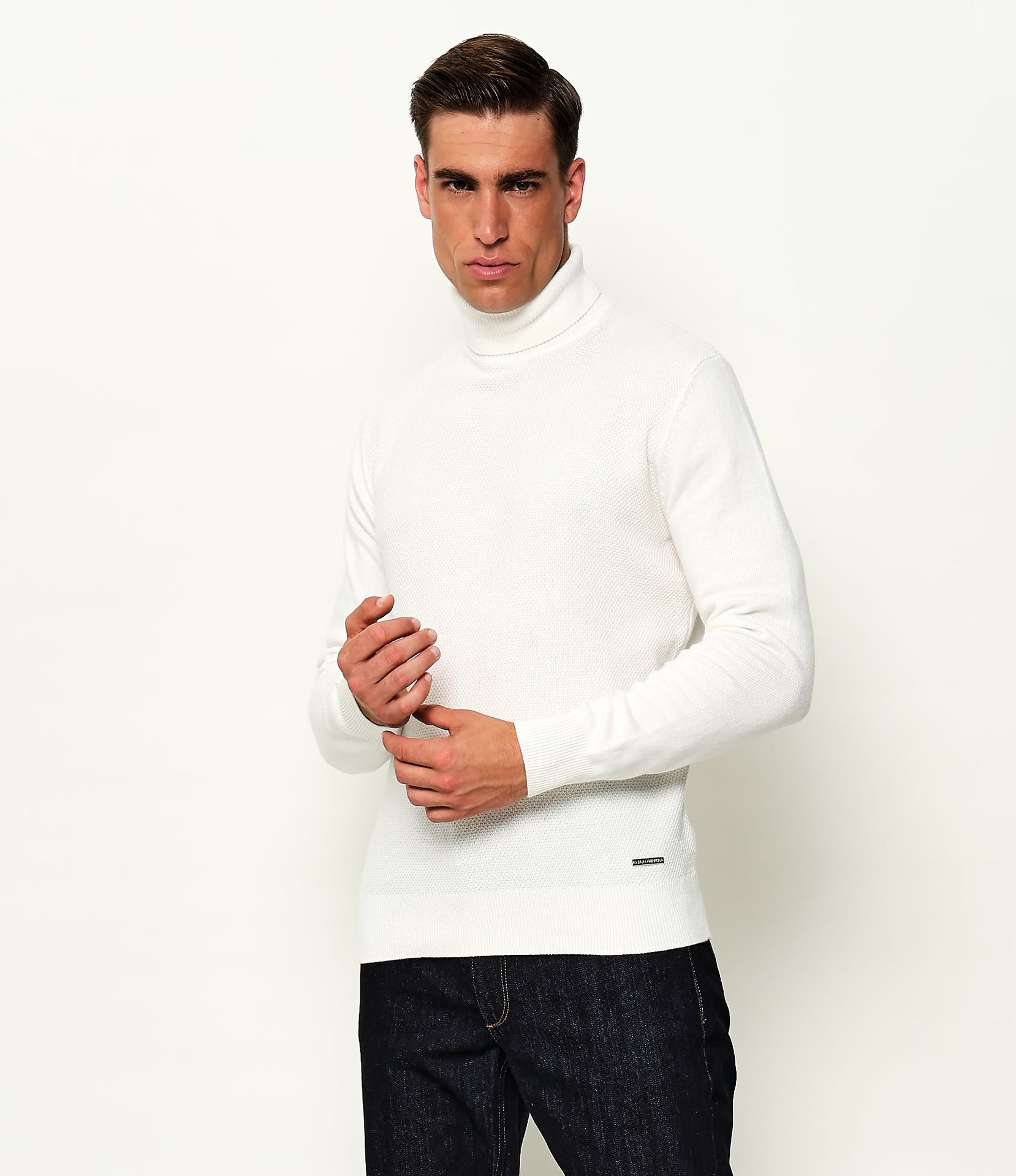 Karl Lagerfeld Golf Slim Fit z dodatkiem wełny