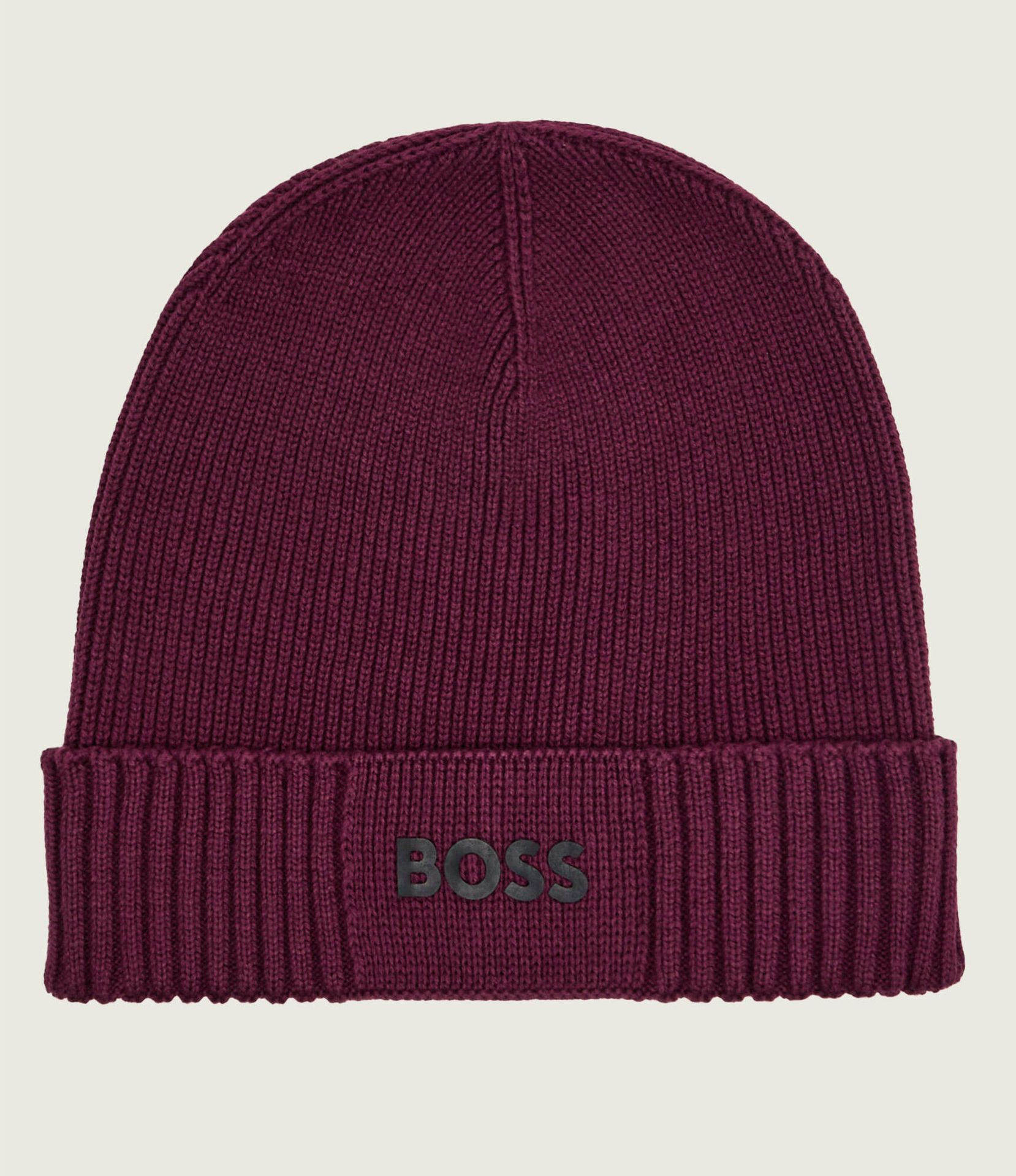BOSS GREEN Czapka Asic_Beanie-X z dodatkiem wełny