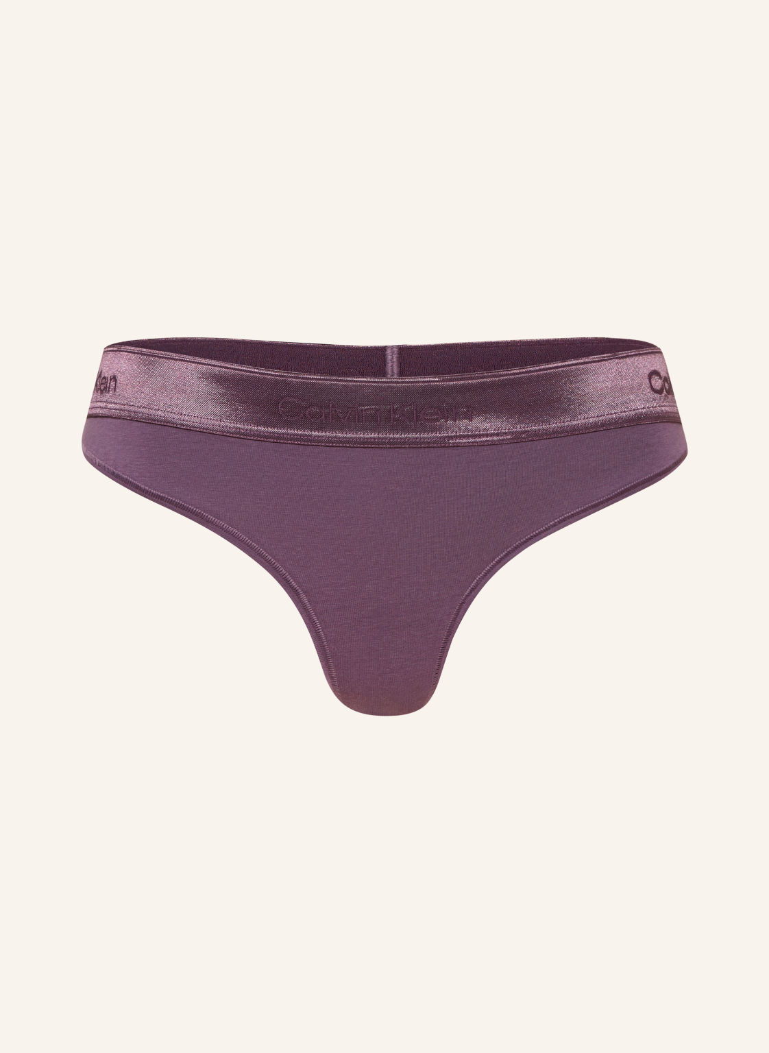 Calvin Klein Stringi Icon Cotton Modal Metallic lila