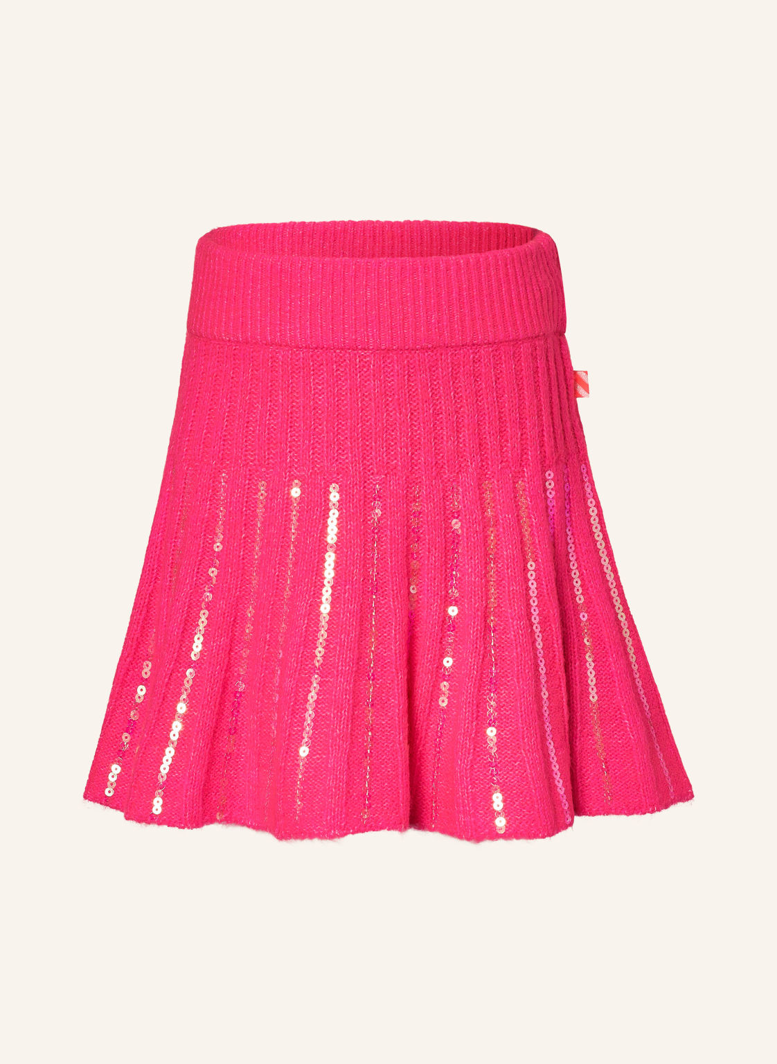 Billieblush Spódnica Dzianinowa Z Cekinami pink