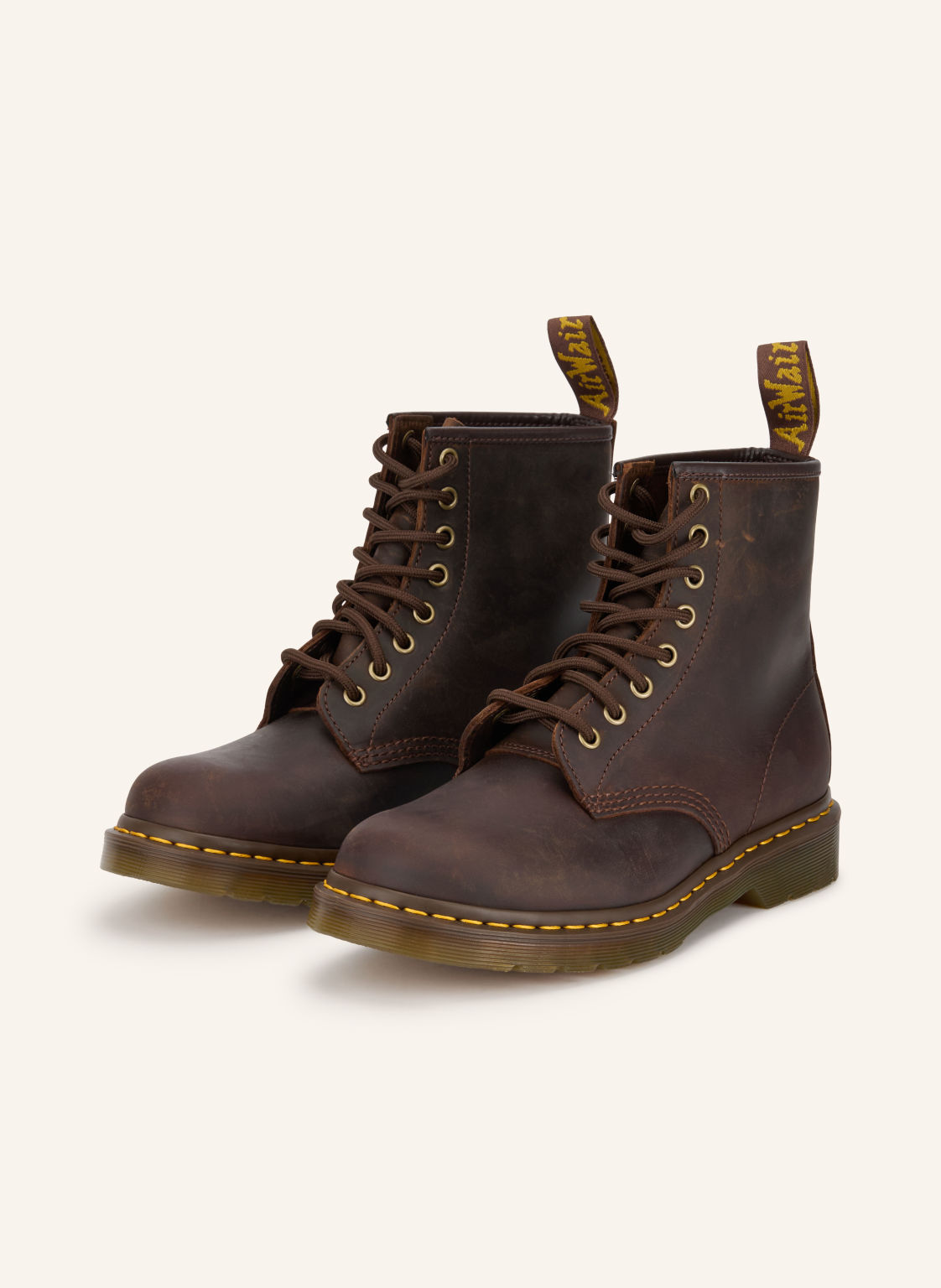 Dr. Martens Botki Sznurowane 1460 braun
