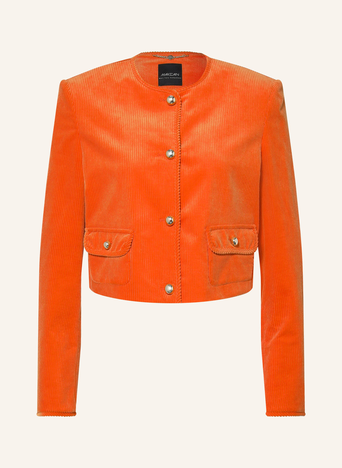 Marc Cain Kurtka Pudełkowa Z Sztruksu orange