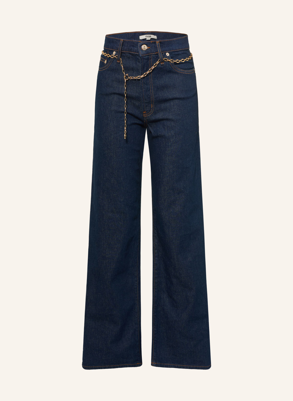 Maje Jeansy Wide Leg blau