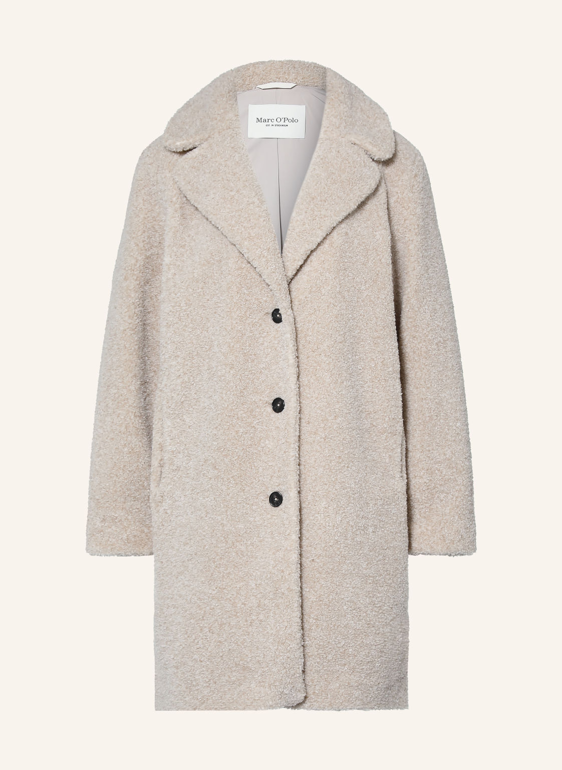 Marc O'polo Płaszcz Z Futra Teddy beige