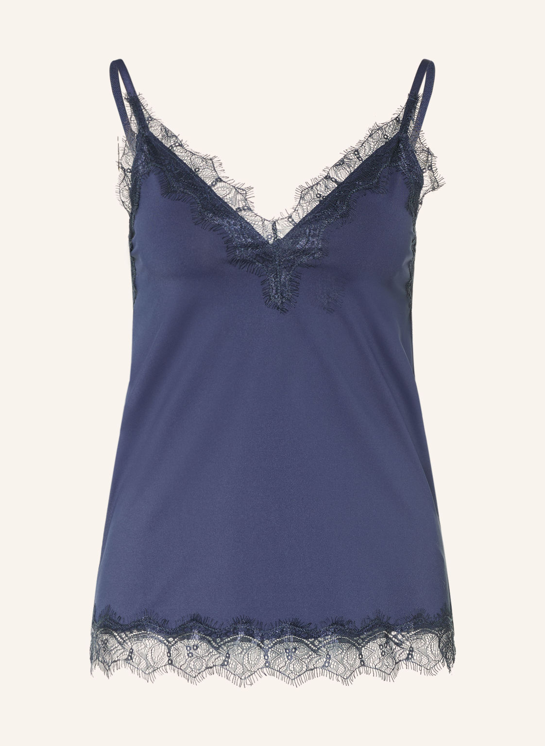 Rosemunde Top Bridget Z Koronką blau