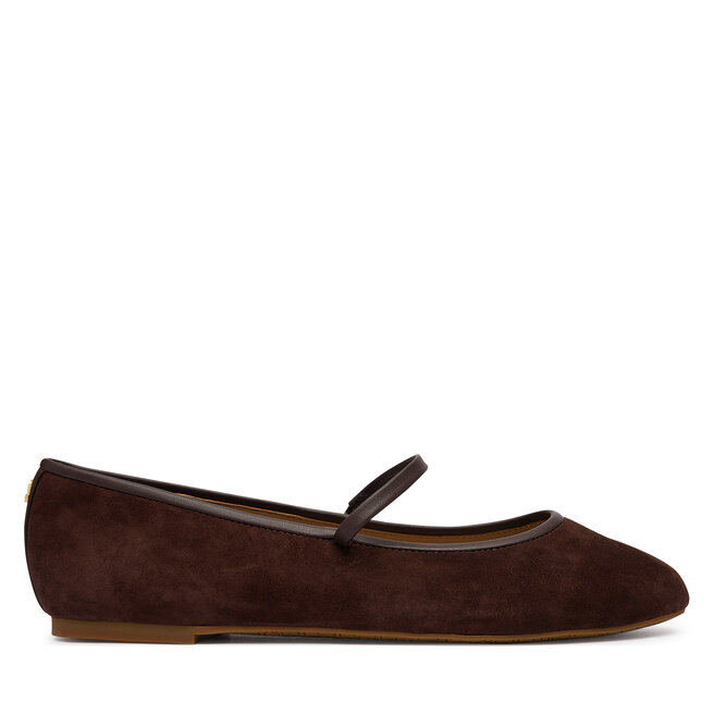 Baleriny LAUREN RALPH LAUREN Jayna Mj Fl 802P18425004 Brązowy