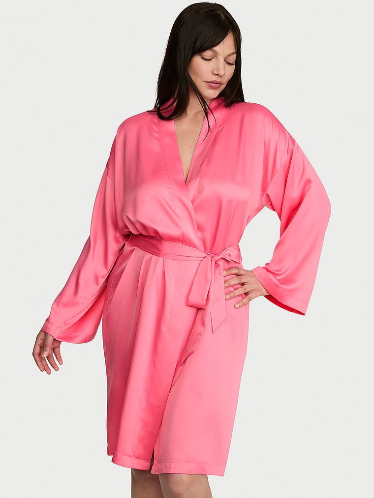 Victoria's Secret Szlafrok satynowy Midi