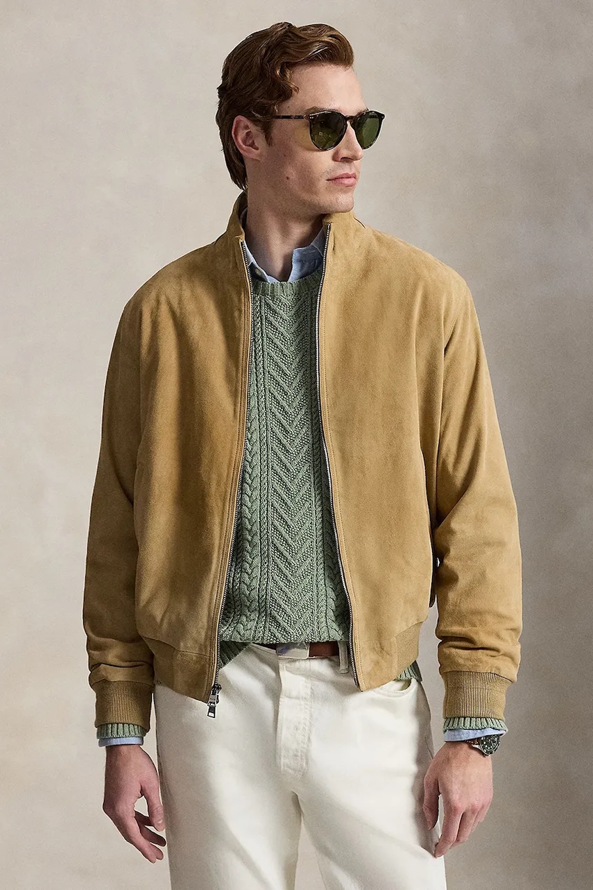 Polo Ralph Lauren kurtka przejściowa zamszowa męska