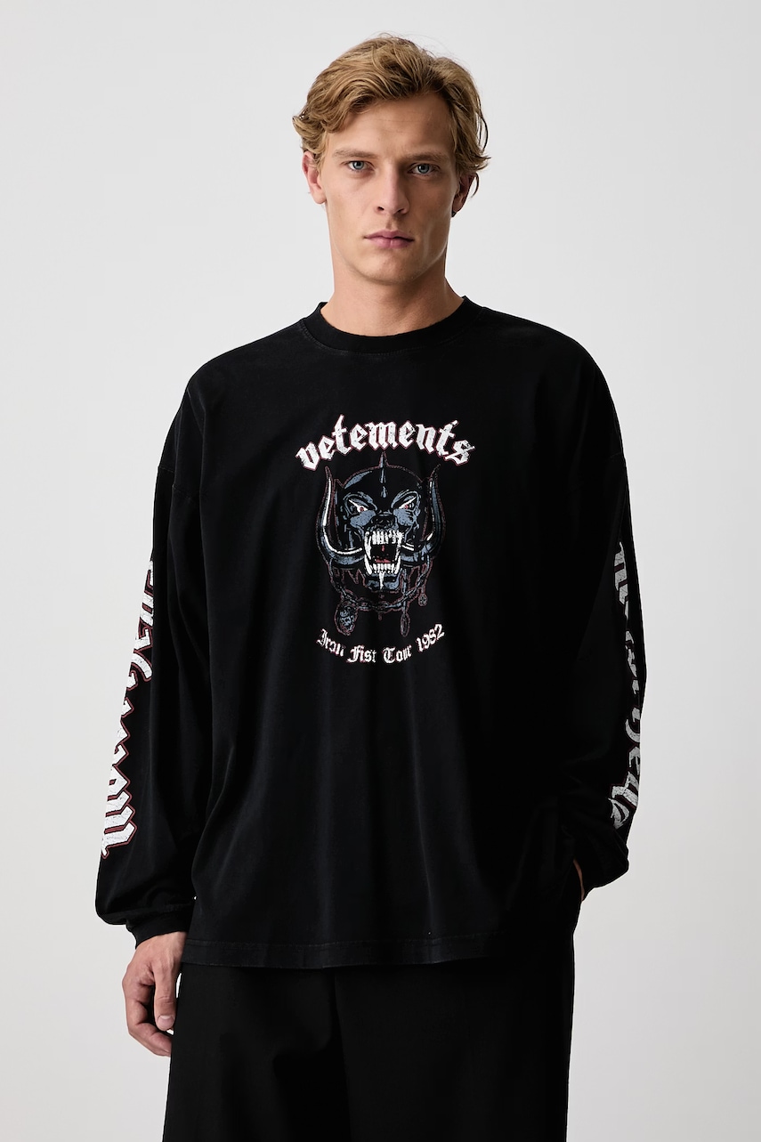 Vetements Vetements x Motorhead longsleeve męski bawełniany