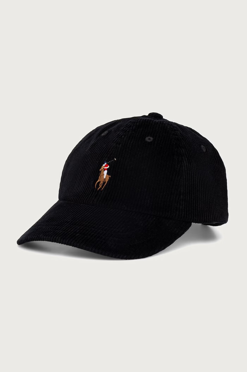 Polo Ralph Lauren czapka z daszkiem sztruksowa damska