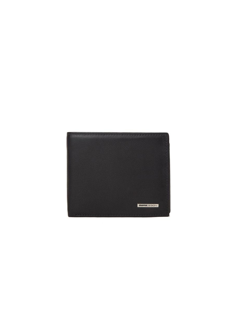 Męski portfel skórzany Momo Design MO-02PL – czarny