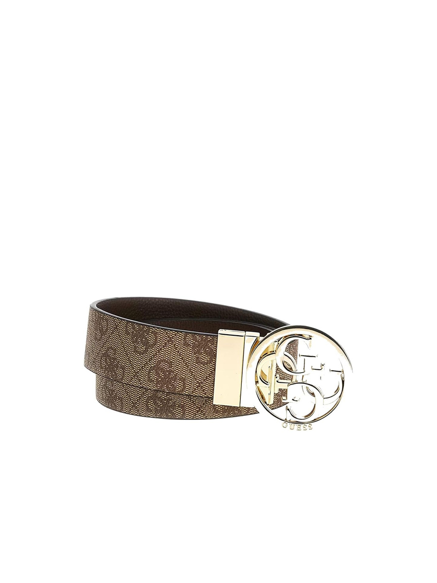 Damski pasek Guess BW9166 P4235 latte z logo