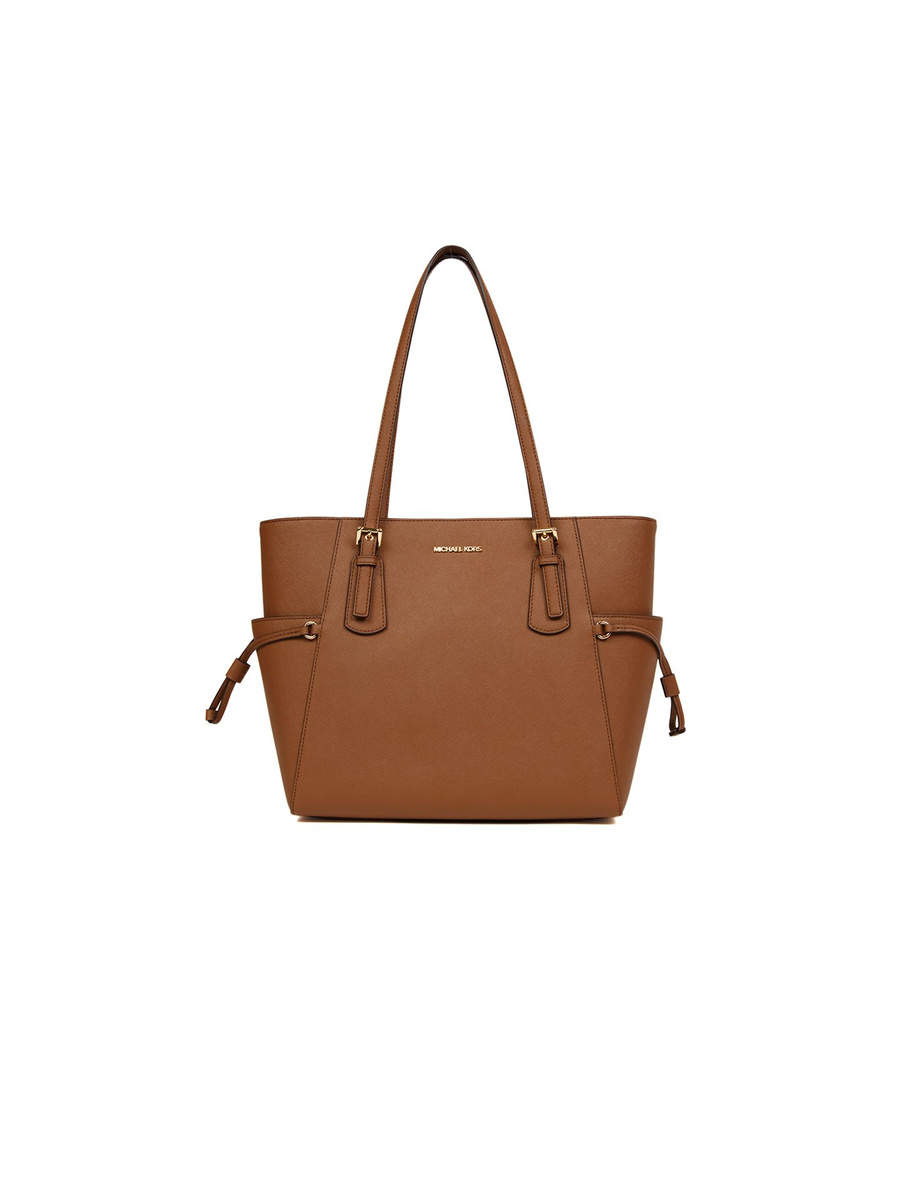 Koniakowa skórzana torebka shopper Michael Kors 35S5GV6T7L