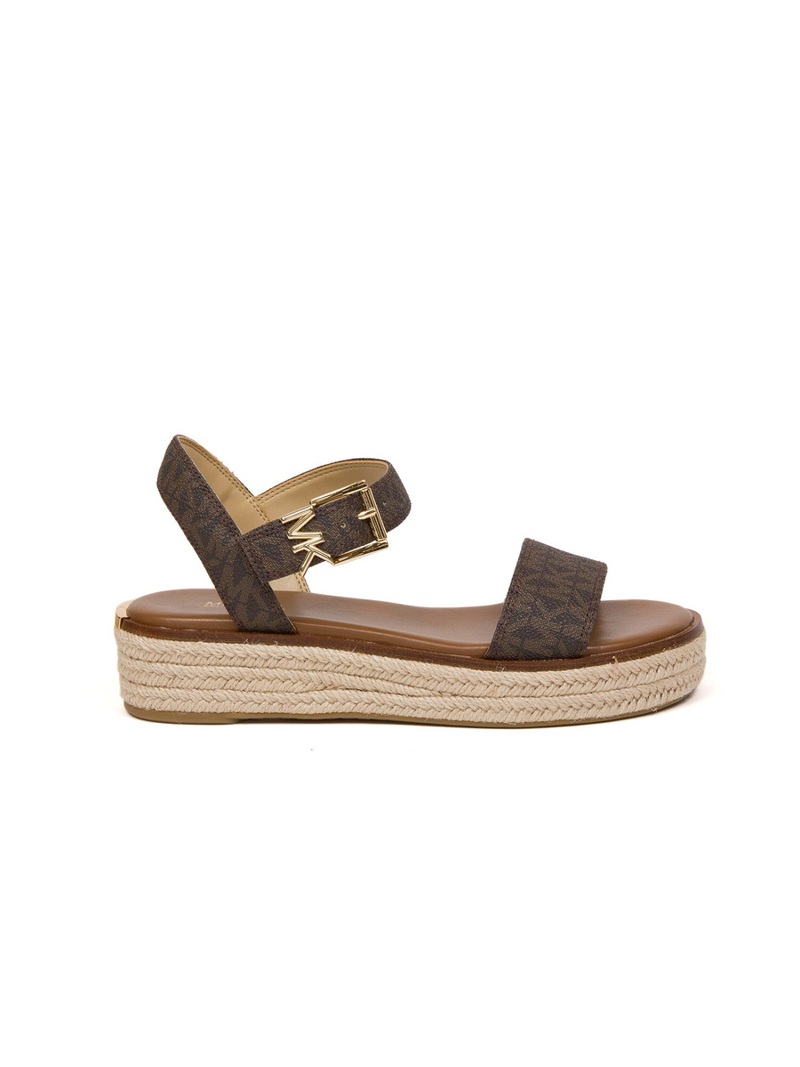 Brązowe espadryle damskie Michael Kors 49R5RIFP1B