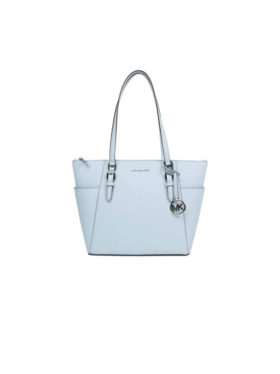 Skórzana shopperka Michael Kors 35F0SCFT3L – jasnoniebieska