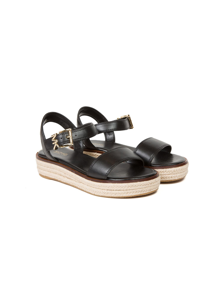Czarne espadryle damskie Michael Kors 49R5RIFP1L