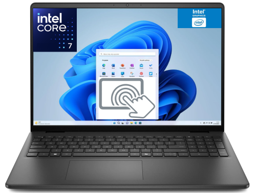 Dell 16250-7278BLK 16''WUXGA Intel® Core™ 7 150U Intel® Graphics Win11Home