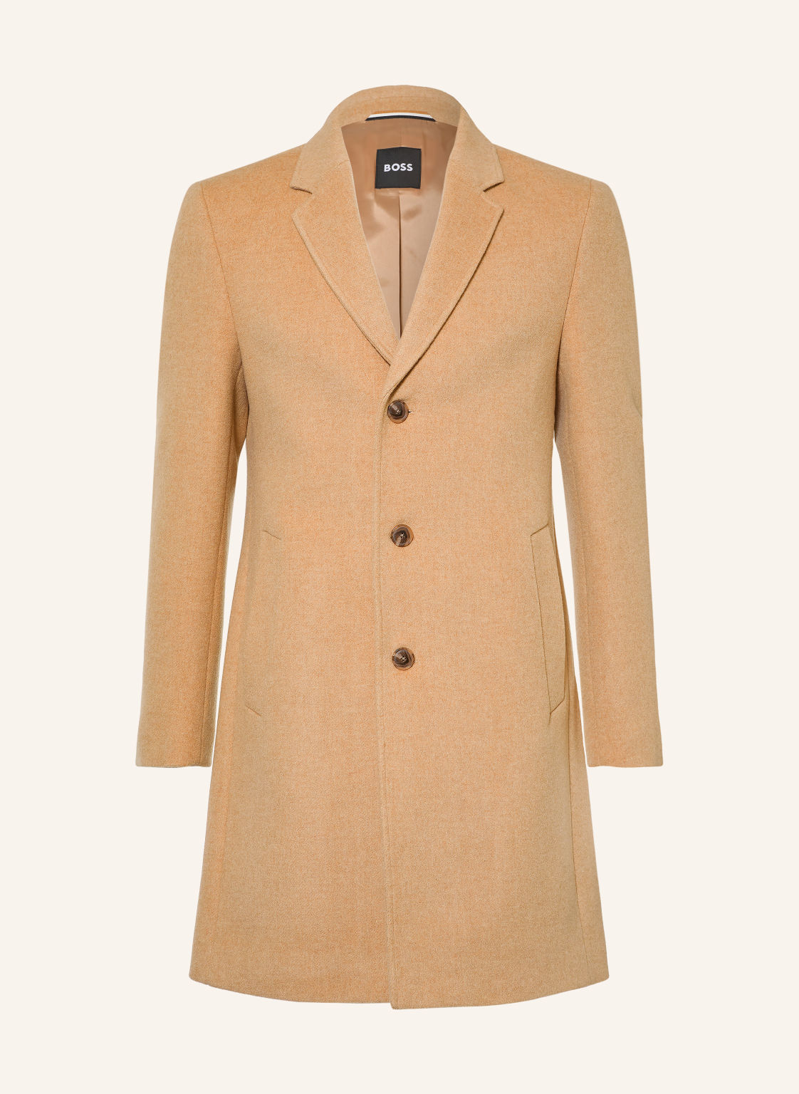 Boss Płaszcz Wełniany Hyde beige