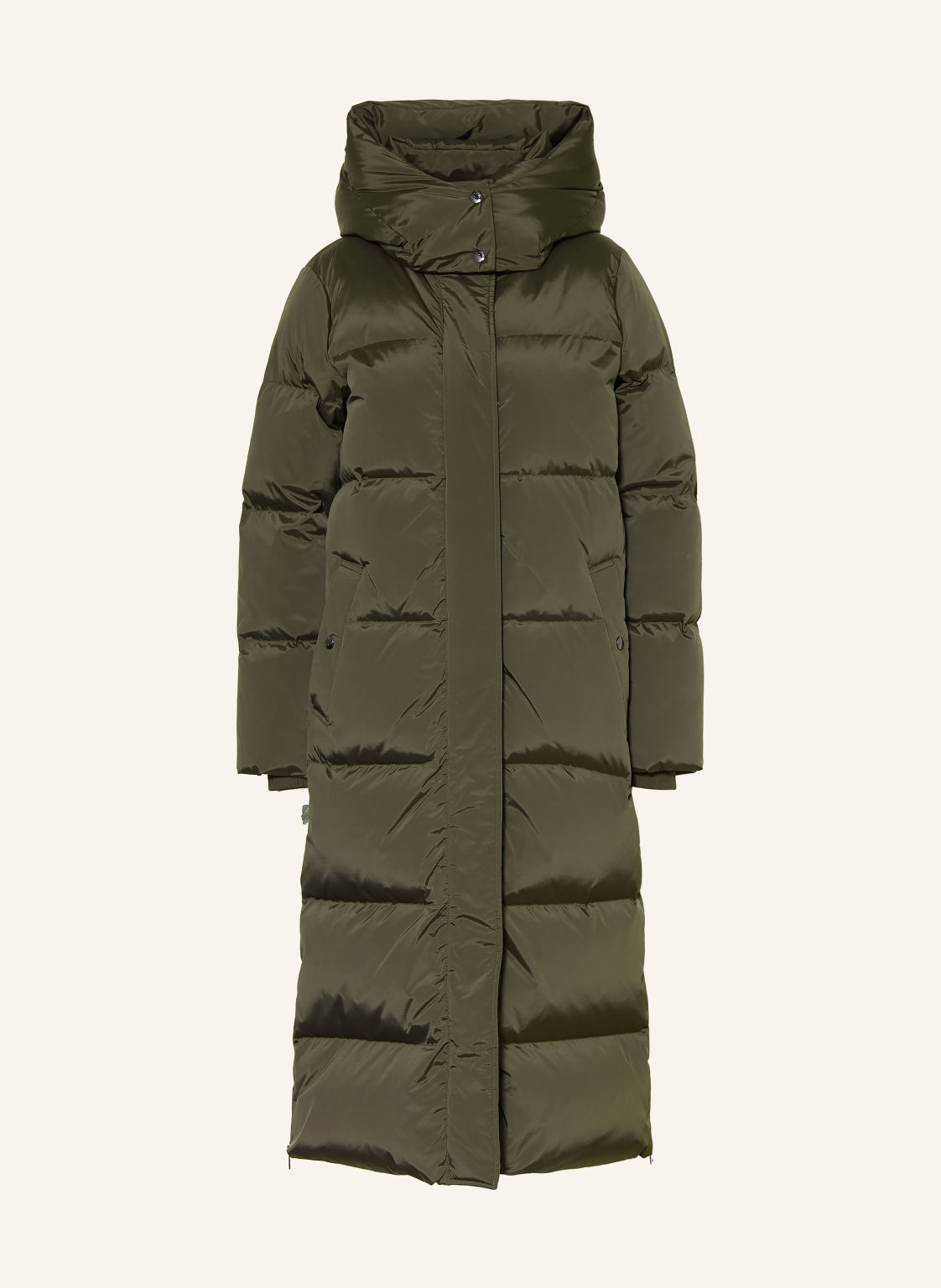 Woolrich Płaszcz Puchowy Kelly Z Odpinanym Kapturem gruen