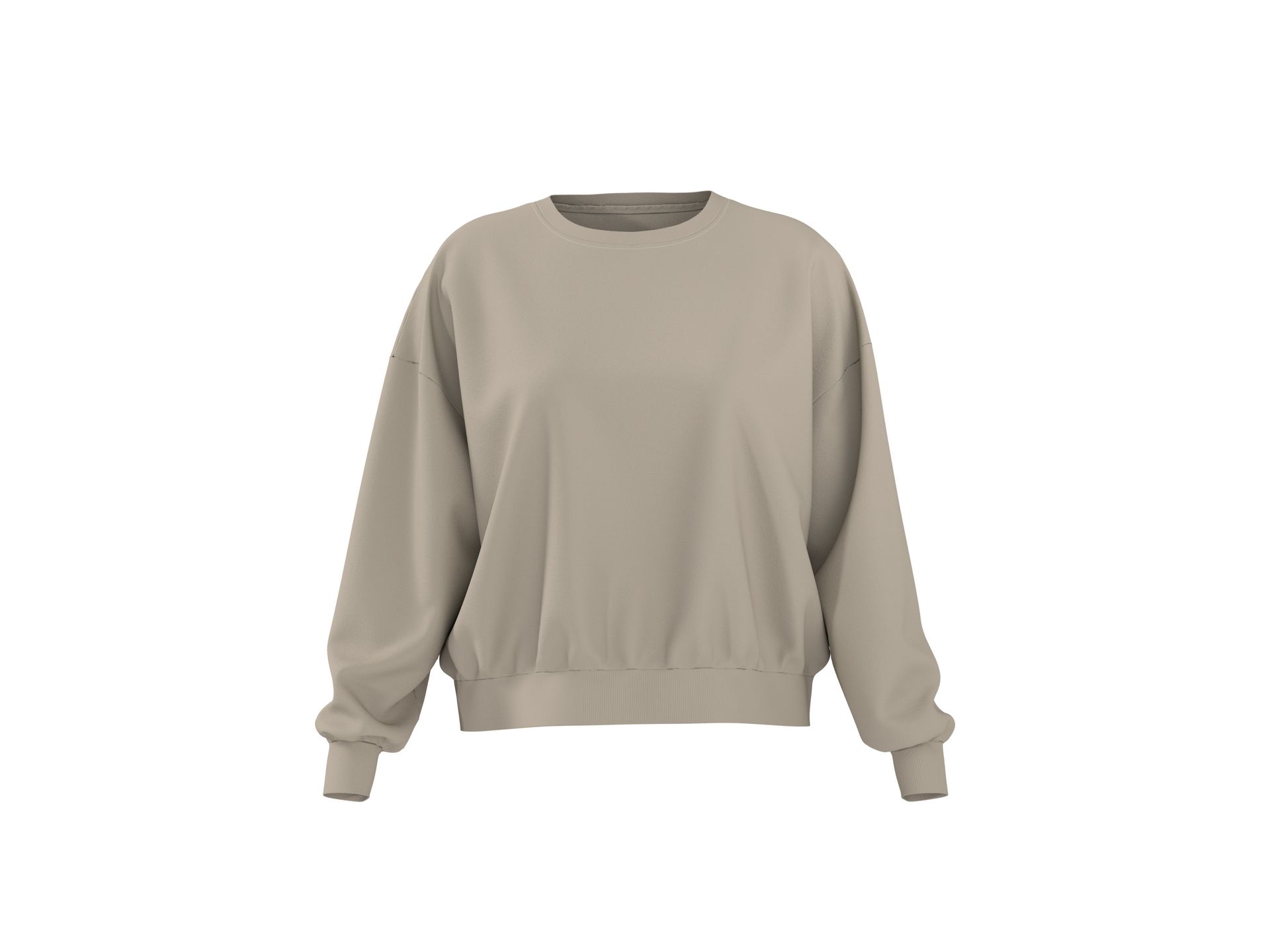 ESMARA® Bluza dresowa damska (Beżowy, XS (32/34))