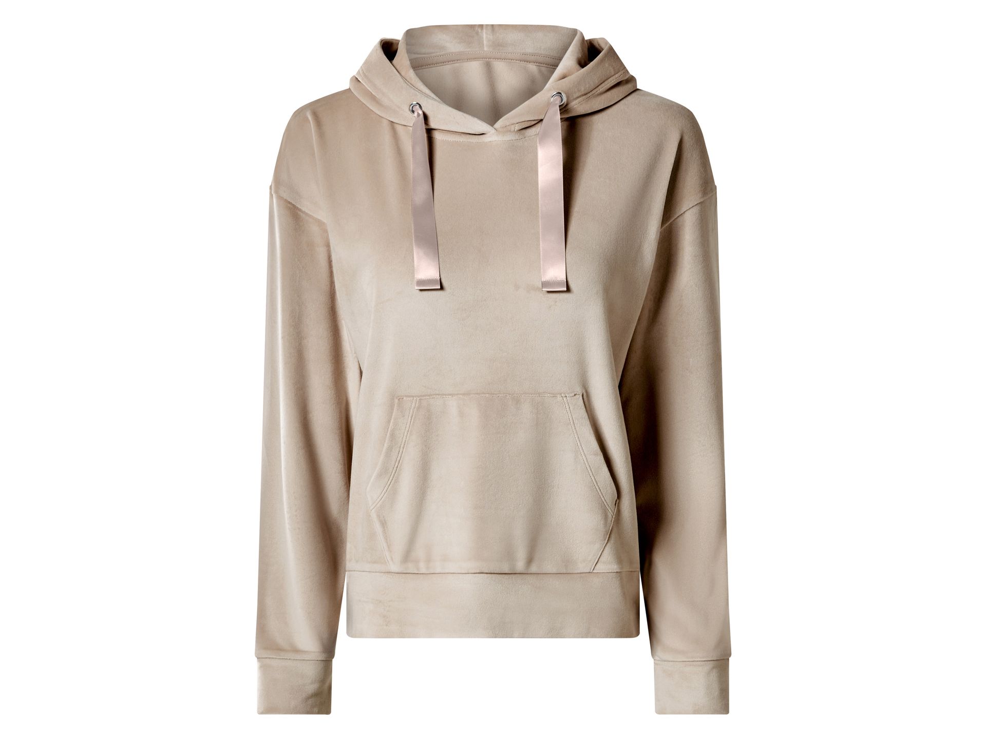 ESMARA® Bluza z kapturem damska (Beżowy, S(36/38))