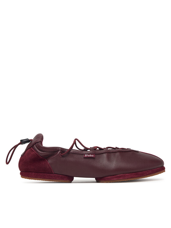 Polo Ralph Lauren Baleriny Ballerina Sneaker 804P08221003 Bordowy