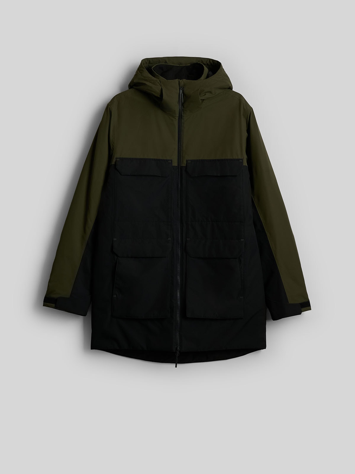 4F Płaszcz zimowy membrana 10000 męski - khaki XXL