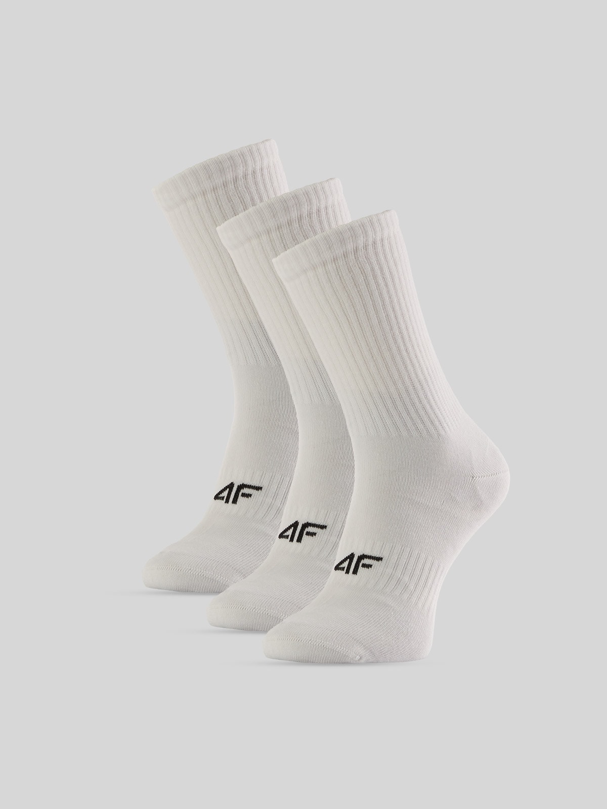 4F Skarpetki długie (3-pack) damskie - białe 39-42