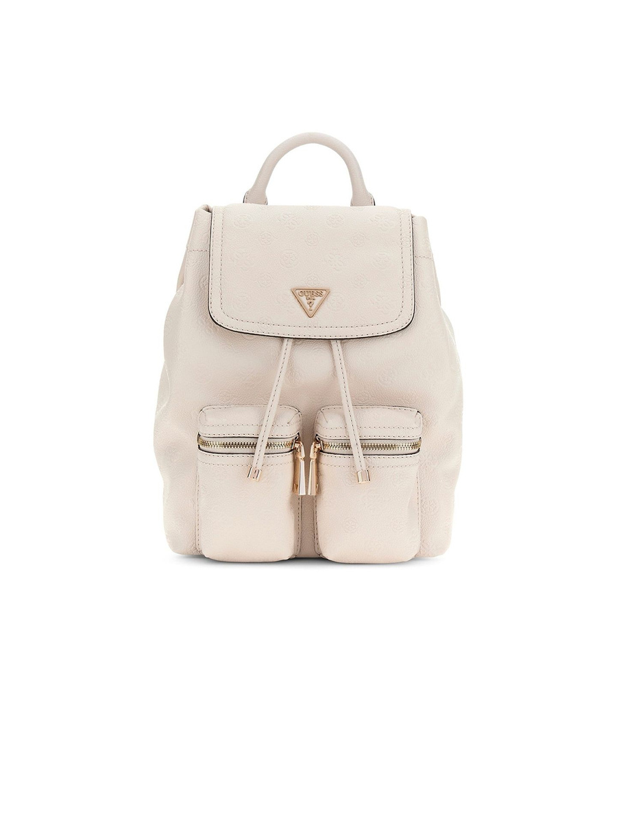 Plecak damski Guess HWPD71 18310 kamienny z logo