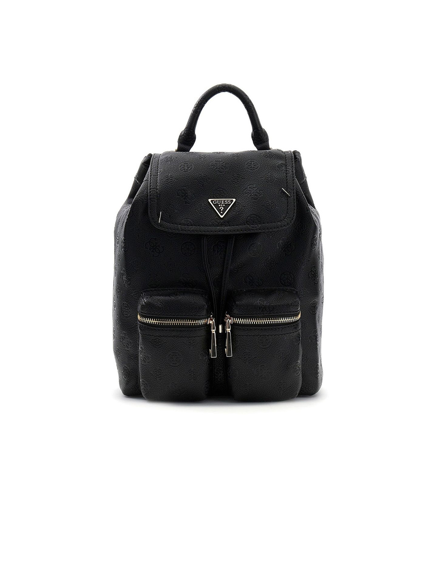 Czarny plecak damski z logo Guess HWPD71 18310