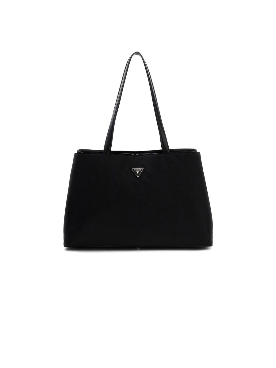 Damska torebka tote Guess TWNN96 76025 BLA – czarna w kwiaty