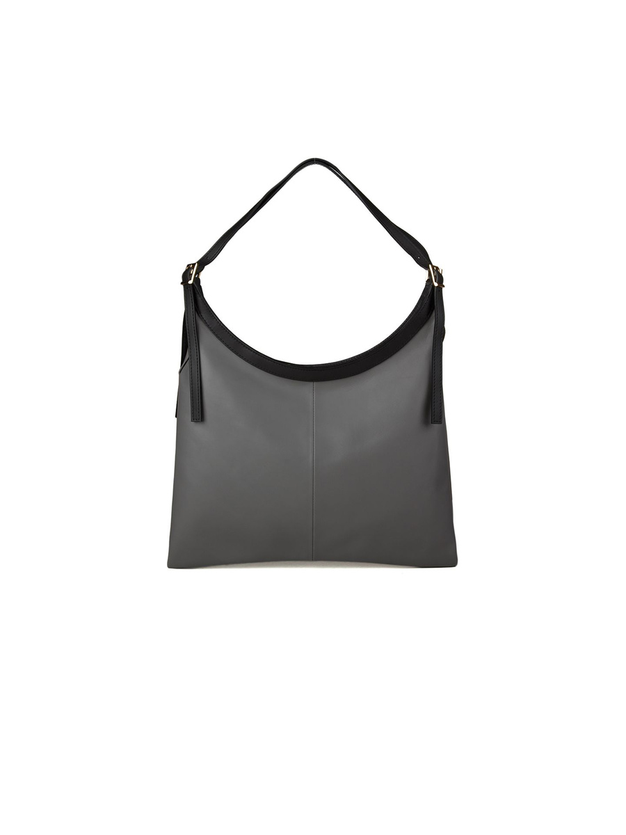 Damska torebka shopper Giulia Monti GM1642 szaro-czarna