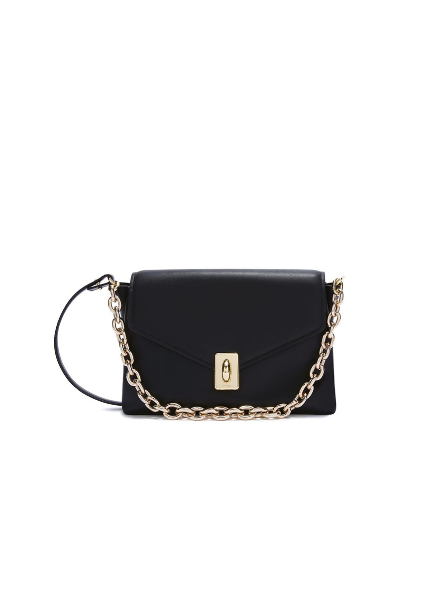 Czarna skórzana listonoszka Furla WB01448 BX3227 O6000