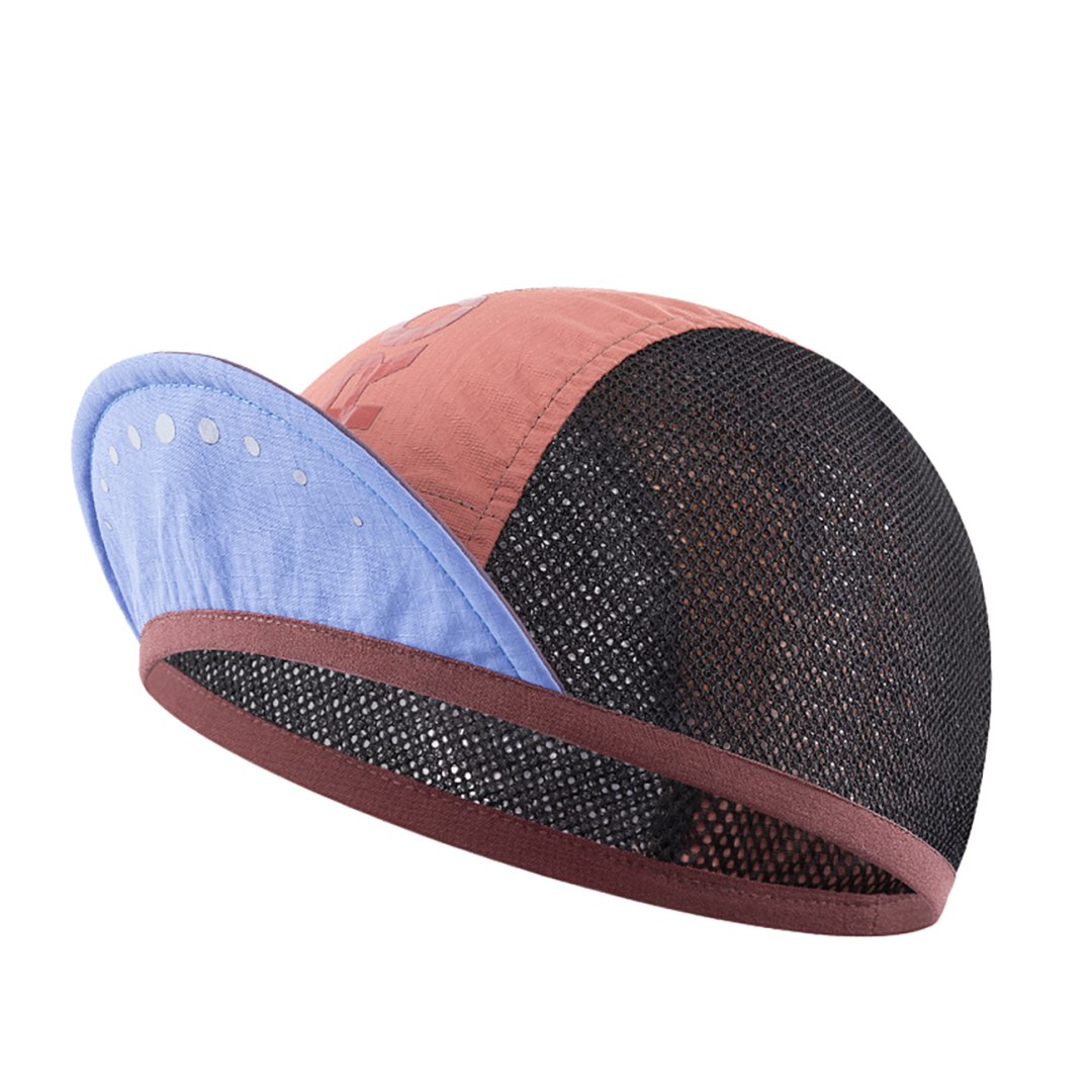 Czapka rowerowa kolarska z daszkiem pod kask - czerwona