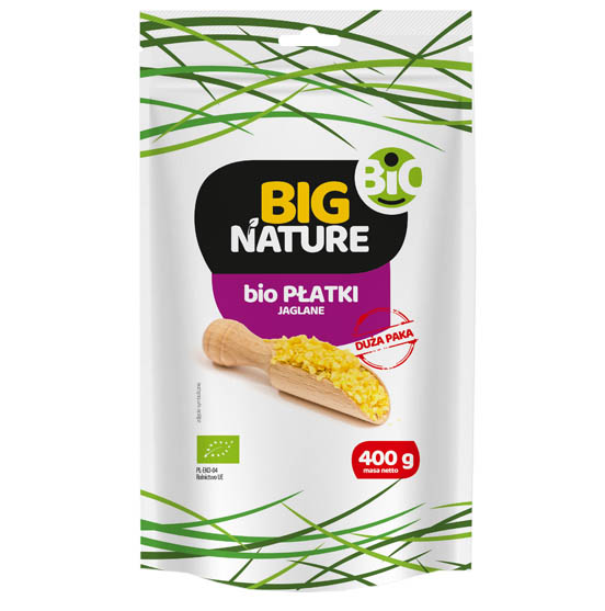 Big Nature Płatki jaglane Duża Paka 400 g Bio