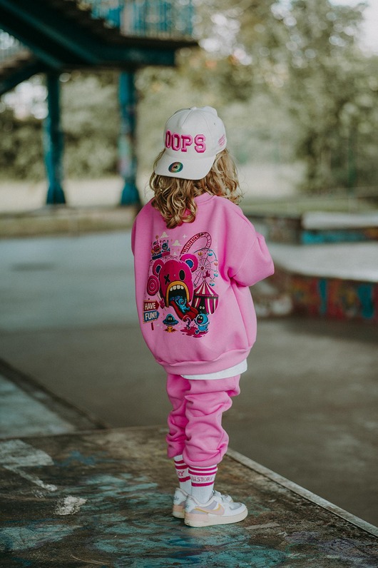 Dres oversize Teddyland różowy