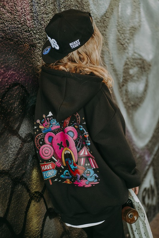 Bluza oversize Teddyland czarna