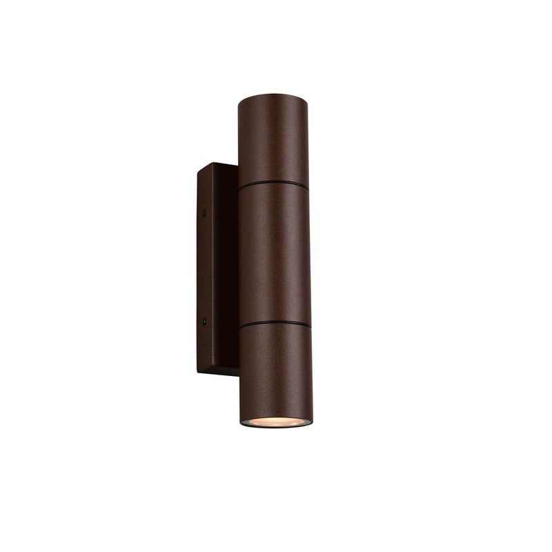 Kinkiet zewnętrzny tuba góra-dół YAMUNA rdzawy 2xGU10 minix10W aluminium wym:23x7,5x8,5cm IP65 Trio