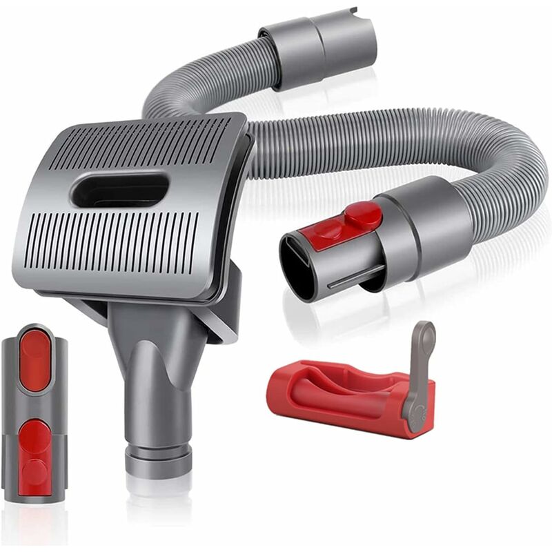 Szczotka do odkurzacza dla psów i kotów, narzędzie do pielęgnacji do Dyson V11 V10 V8 V7, narzędzie do pielęgnacji + elastyczny wąż przedłużający +
