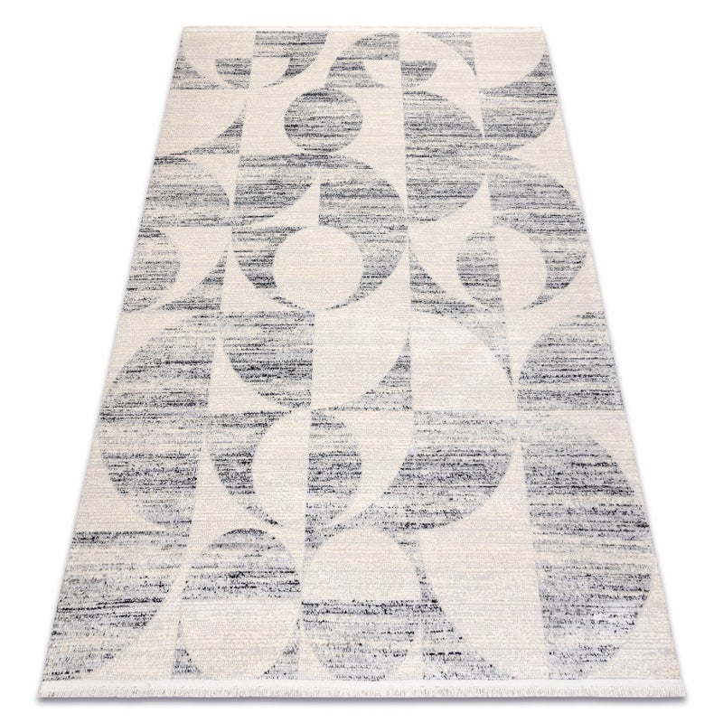 Dywan FROJE 1773 Geometryczny - Styl skandynawski, strukturalny, nowoczesny krem / szary 180x270 cm