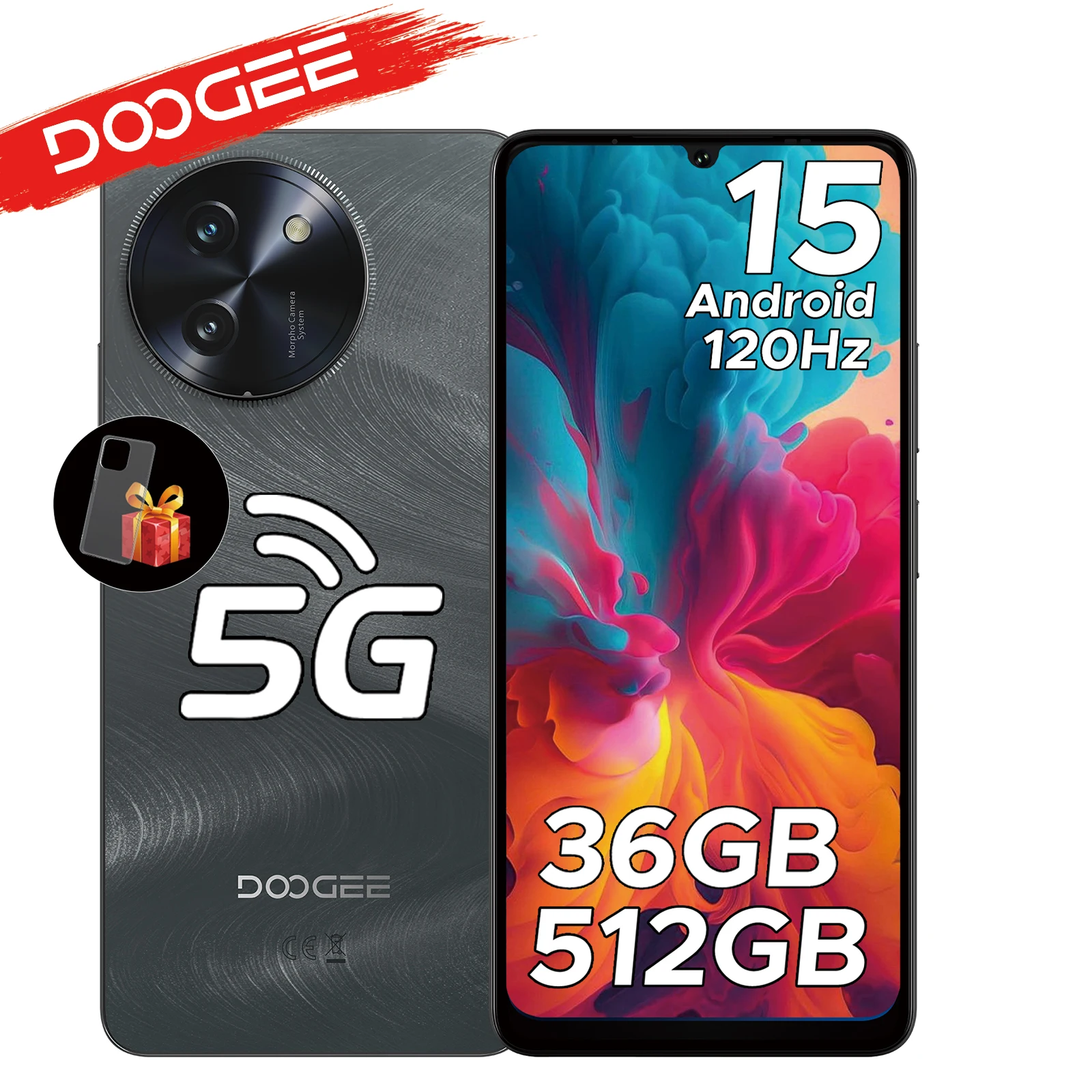 Doogee Note59 Pro+ 5G - Smartfon z Androidem 15, ekran 6.75