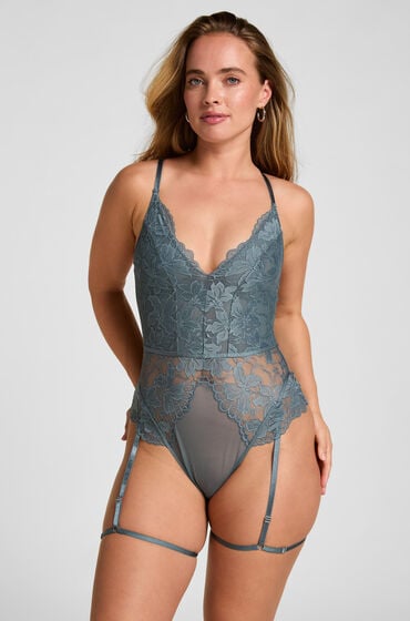 Hunkemöller Body Viktoria Niebieski